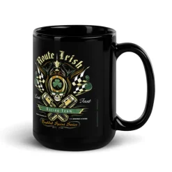 OIF/OEF Veteran Route Irish Black Glossy 15oz Mug