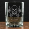 Skull & Pistons Racing Personalized 14 oz. Double Old Fashioned Whiskey Glass