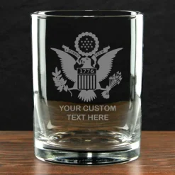 U.S. 1776 Eagle Personalized 14 oz. Double Old Fashioned Glass