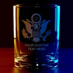 U.S. 1776 Eagle Personalized 14 oz. Double Old Fashioned Glass