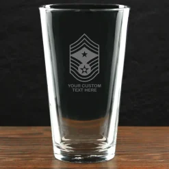US Air Force 'Build Your Glass' Personalized 16 oz. Pint Glass