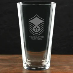 US Air Force 'Build Your Glass' Personalized 16 oz. Pint Glass