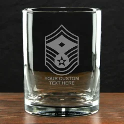US Air Force 'Build Your Glass' Personalized 14 oz. Double Old Fashioned Glass
