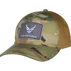 US Air Force Camo/Coyote Hook & Loop Patch Cap