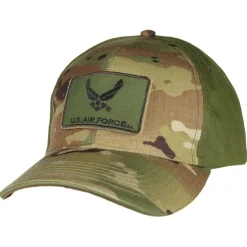 US Air Force Camo/OD Green Hook & Loop Patch Cap