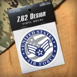 US Air Force E-4 Senior Airman 3.5" Decal by 7.62 Design