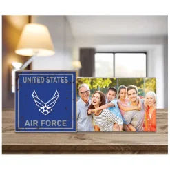 U.S. Air Force Faux Rusted Floating Picture Frame