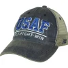 US Air Force 'Fly, Fight, Win' Vintage Trucker Hat