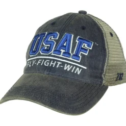 US Air Force 'Fly, Fight, Win' Vintage Trucker Hat