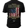 US Air Force For All That Served - Black Ink Men's T-Shirt