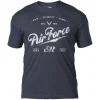 US Air Force For Life - Black Ink Men's T-Shirt