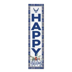 U.S. Air Force Happy Holidays 11 x 46 inch Leaner Sign - Made In The USA