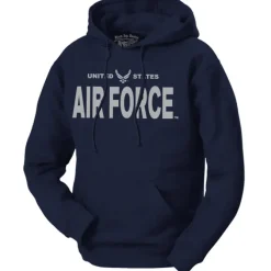 US Air Force Hoodie - Air Force - Basic Sweatshirt Hoodie - Men's and Lady's Navy U.S.A.F. Hoodie