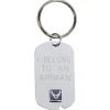 US Air Force 'I Belong' Crest Craft Dog Tag Keychain