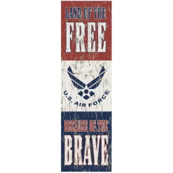 U.S. Air Force Land of the Free 10 x 35 inch USAF Sign