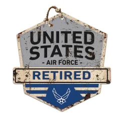 U.S. Air Force Logo Rustic Badge 20 x 20 inch Sign