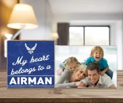 U.S. Air Force My Heart Belongs To An Airman Floating Picture Frame
