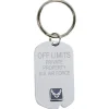 US Air Force 'Off Limits' Crest Craft Dog Tag Keychain