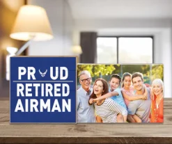 U.S. Air Force Retired Floating Picture Frame