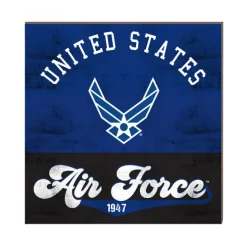 U.S. Air Force Retro 10 x 10 inch Wood Sign - Made In The USA