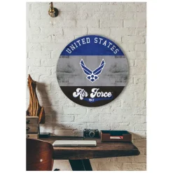 U.S. Air Force Retro Logo 20 x 20 inch Wood Sign - Made In The USA