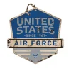 U.S. Air Force Rustic Badge 20 x 20 inch Sign