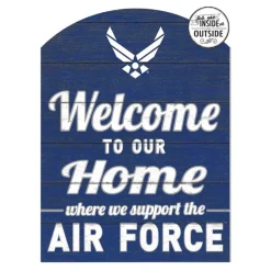U.S. Air Force Welcome 16 x 22 inch Indoor/Outdoor PVC Sign - Made In The USA
