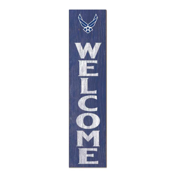 U.S. Air Force Welcome 11 x 46 inch Leaner Sign - Made In The USA