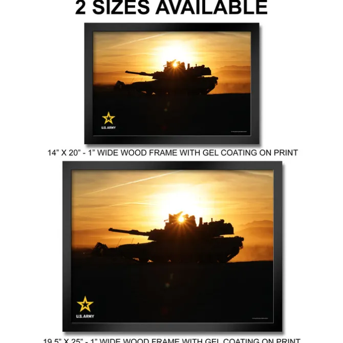 U.S. Army Abrams Tank Framed Print