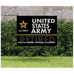 U.S. Army Always A Soldier Retired 18 x 24 inch Lawn Sign