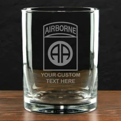 US Army 'Build Your Glass' Personalized 14 oz. Double Old Fashioned Whiskey Glass