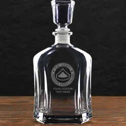 US Army 'Build Your Glass' Personalized 23.75 oz. Whiskey Decanter