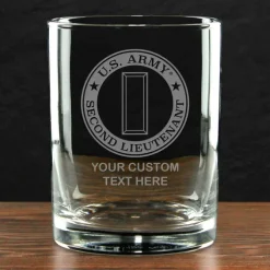 US Army 'Build Your Glass' Personalized 14 oz. Double Old Fashioned Whiskey Glass