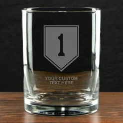 US Army 'Build Your Glass' Personalized 14 oz. Double Old Fashioned Whiskey Glass
