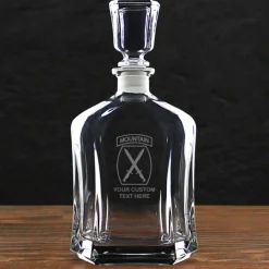US Army 'Build Your Glass' Personalized 23.75 oz. Whiskey Decanter
