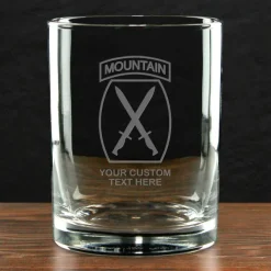 US Army 'Build Your Glass' Personalized 14 oz. Double Old Fashioned Whiskey Glass