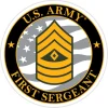 US Army E-8 First Sergeant 3.5" Decal by 7.62 Design