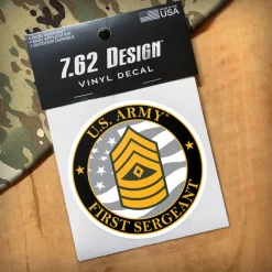 US Army E-8 First Sergeant 3.5" Decal by 7.62 Design
