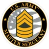 US Army E-8 Master Sergeant 3.5" Decal by 7.62 Design