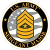 US Army E-9 Sergeant Major 3.5" Decal by 7.62 Design
