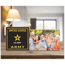 U.S. Army Floating Picture Frame Faux Rusted