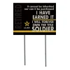 U.S. Army I Earned It Retired 18 x 24 inch Lawn Sign