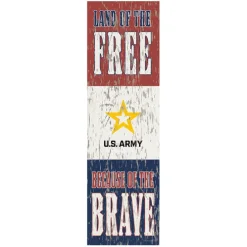 U.S. Army Land of the Free 10 x 35 inch Sign