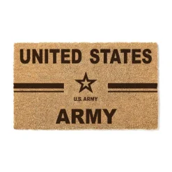 U.S. Army Logo 18 x 30 inch Coir Doormat