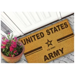 U.S. Army Logo 18 x 30 inch Coir Doormat