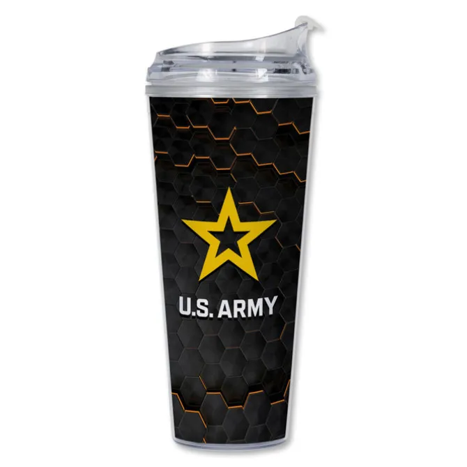 U.S. Army Logo Plastic Tumbler by 7.62 Design