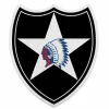 U.S. Army 2nd Infantry Division Die-Cut Pennant by 7.62 Design - Made in the USA