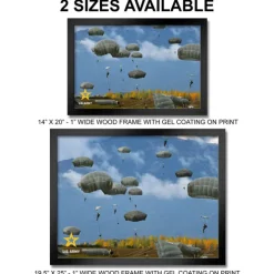 U.S. Army Paratroopers Framed Print