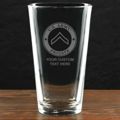 US Army 'Pick Your Design' Personalized Pint Glass