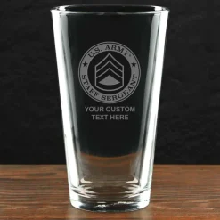US Army 'Pick Your Design' Personalized Pint Glass